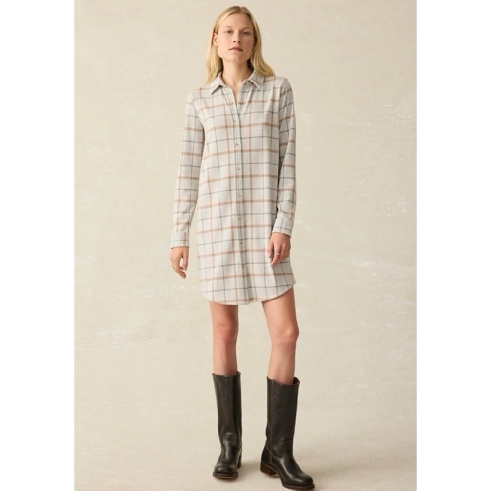 Faherty Legend Plaid Flannel Dress